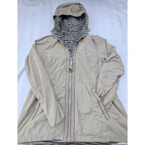 LULULEMON Womens Rain For Daze Windbreaker Soft Earth Olive Green Size 8 Reverse